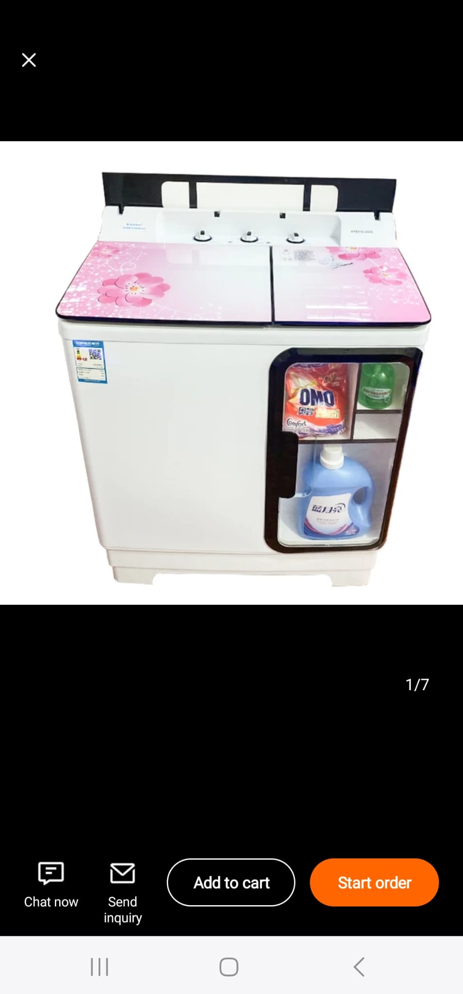 Double top washing machine 12kg